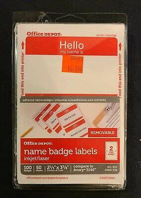 nfc tags office depot|office depot name tags.